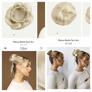 Luxy clip in hair extension bun